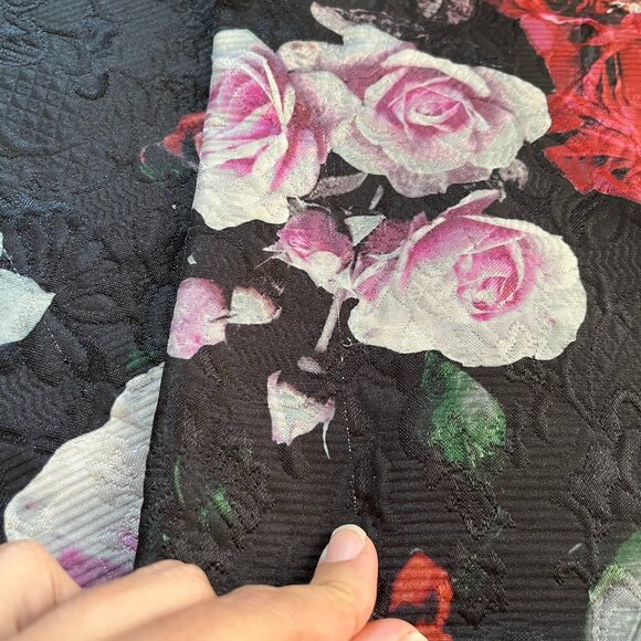 SOLD - Free People Iris high-rise black jacquard floral balloon pant - Picture 12 of 13